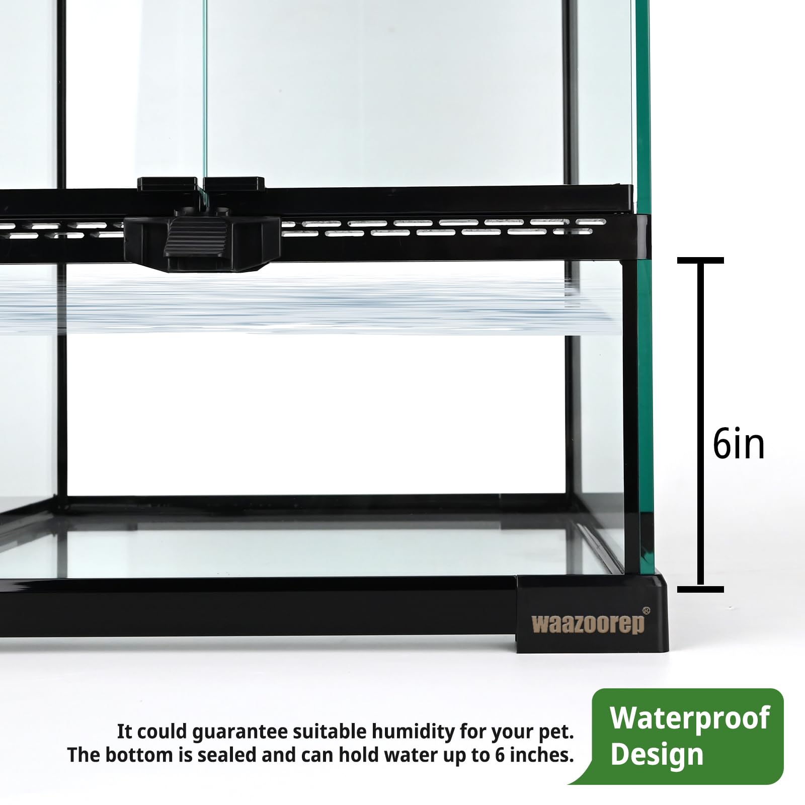 waazoorep top ventilation mesh enables airflow and comfortable enclosure conditions.