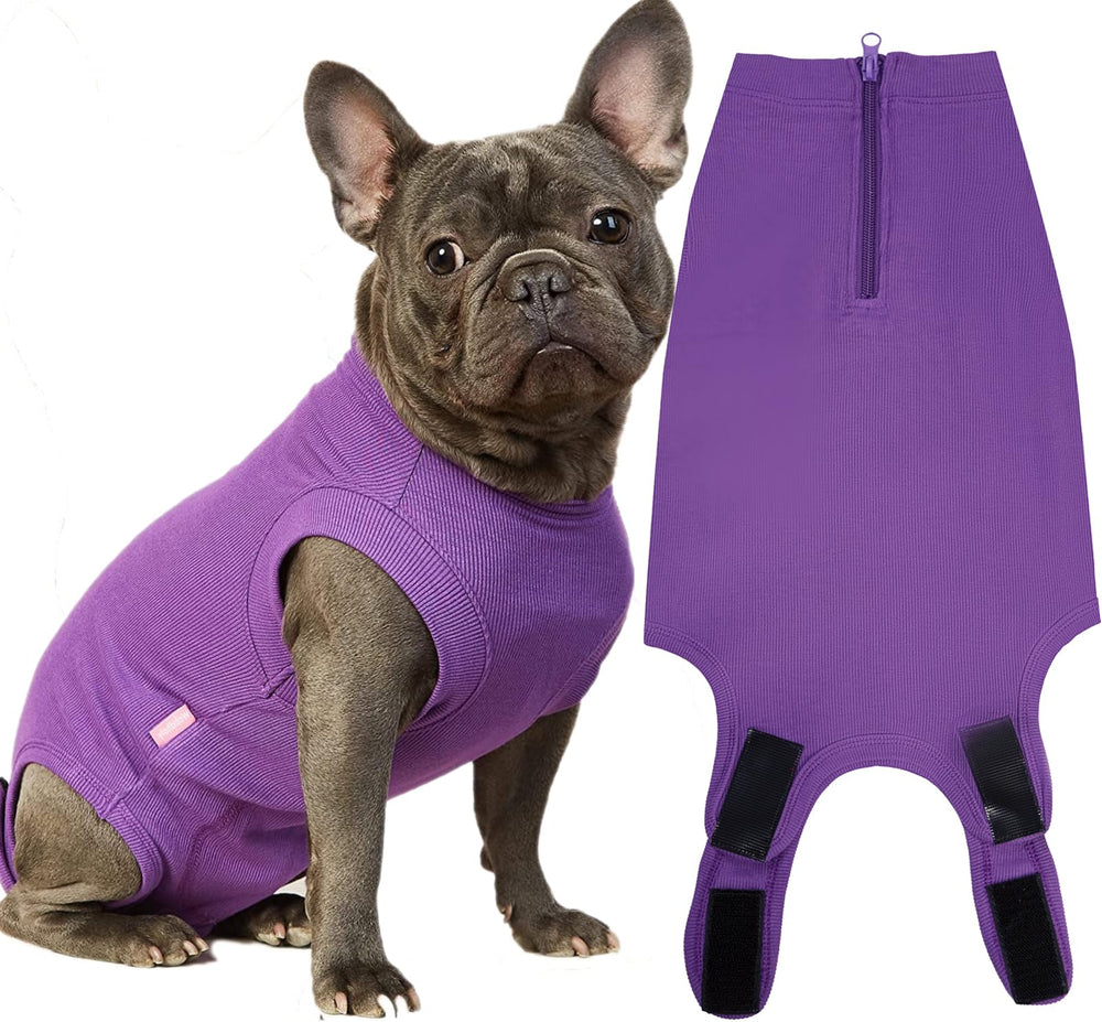 Wabdhaly recovery suit neck closure shows easy on-off for post-surgery comfort