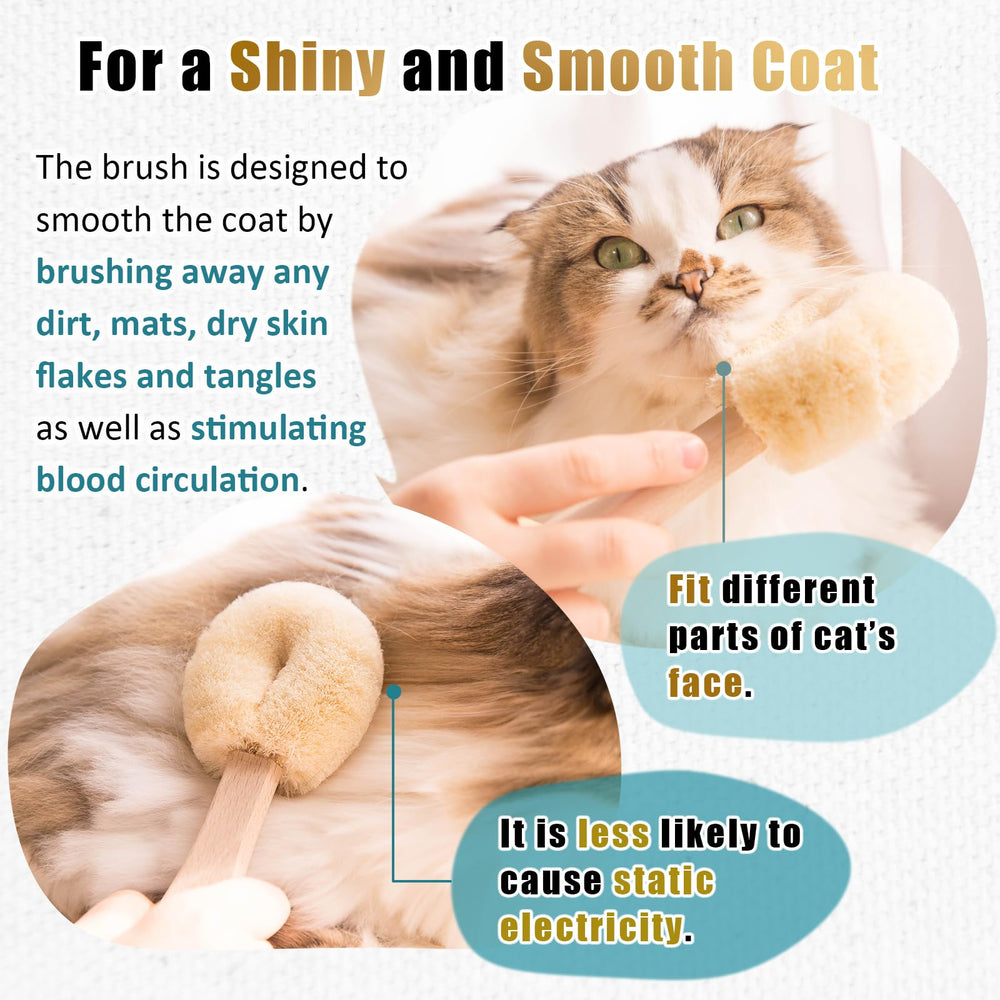 Wablade Relaxing Cat Grooming Brush full body view for daily grooming