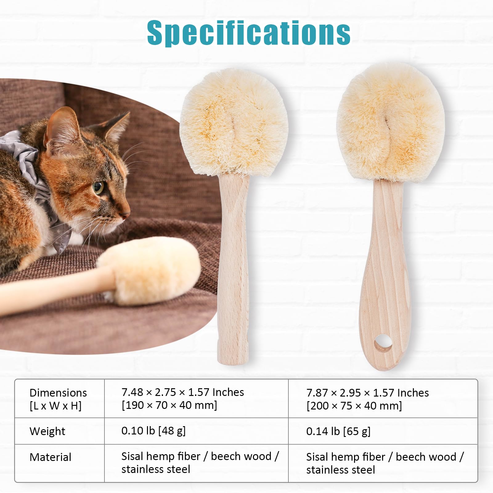 Wablade Relaxing Cat Grooming Brush daily-use friendly for seniors and kittens.