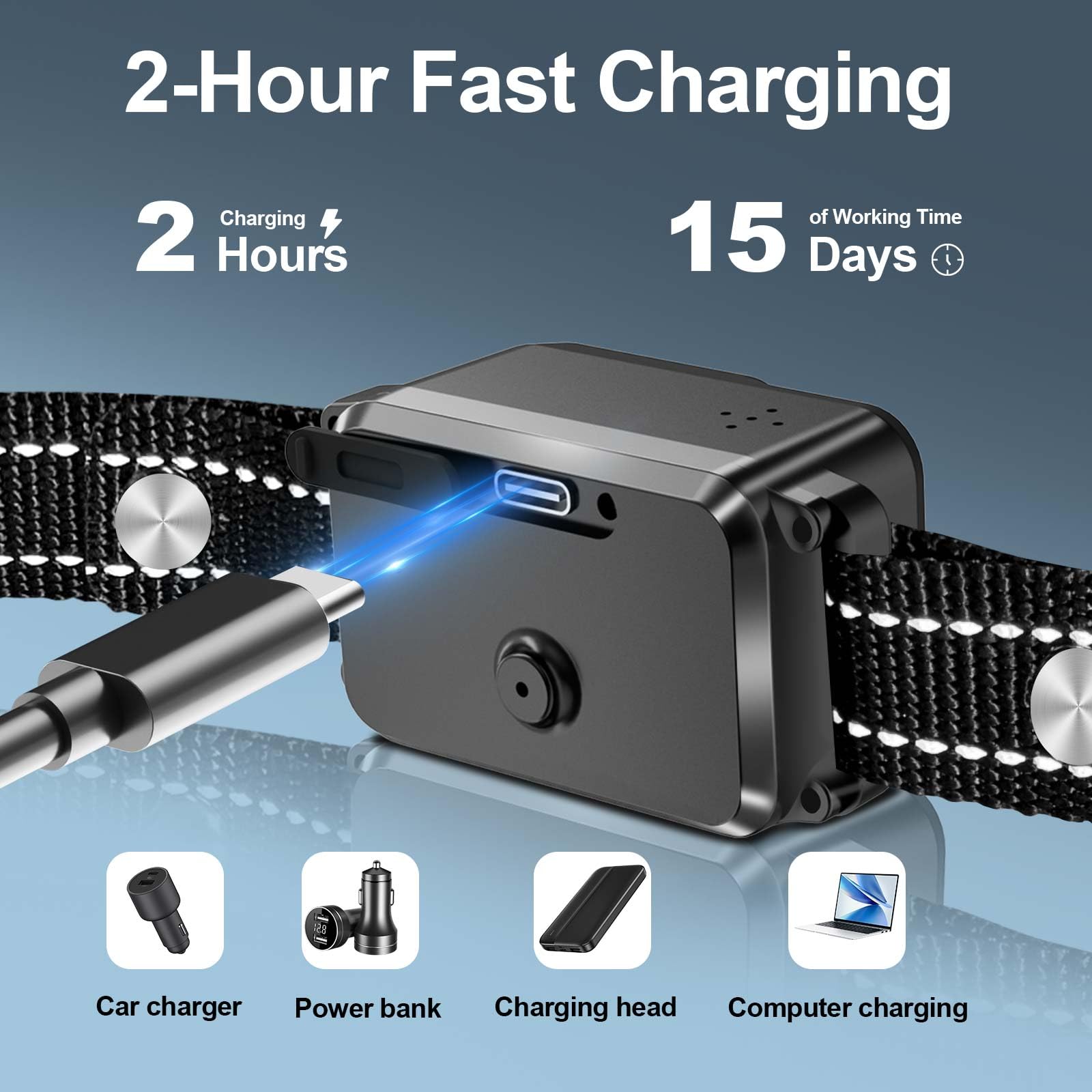 Wacnem Citronella Bark Collar vibration mode delivers gentle alerts