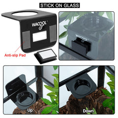 WACOOL 6pcs cups close-up highlights washable, reusable cups for mess-free meals.