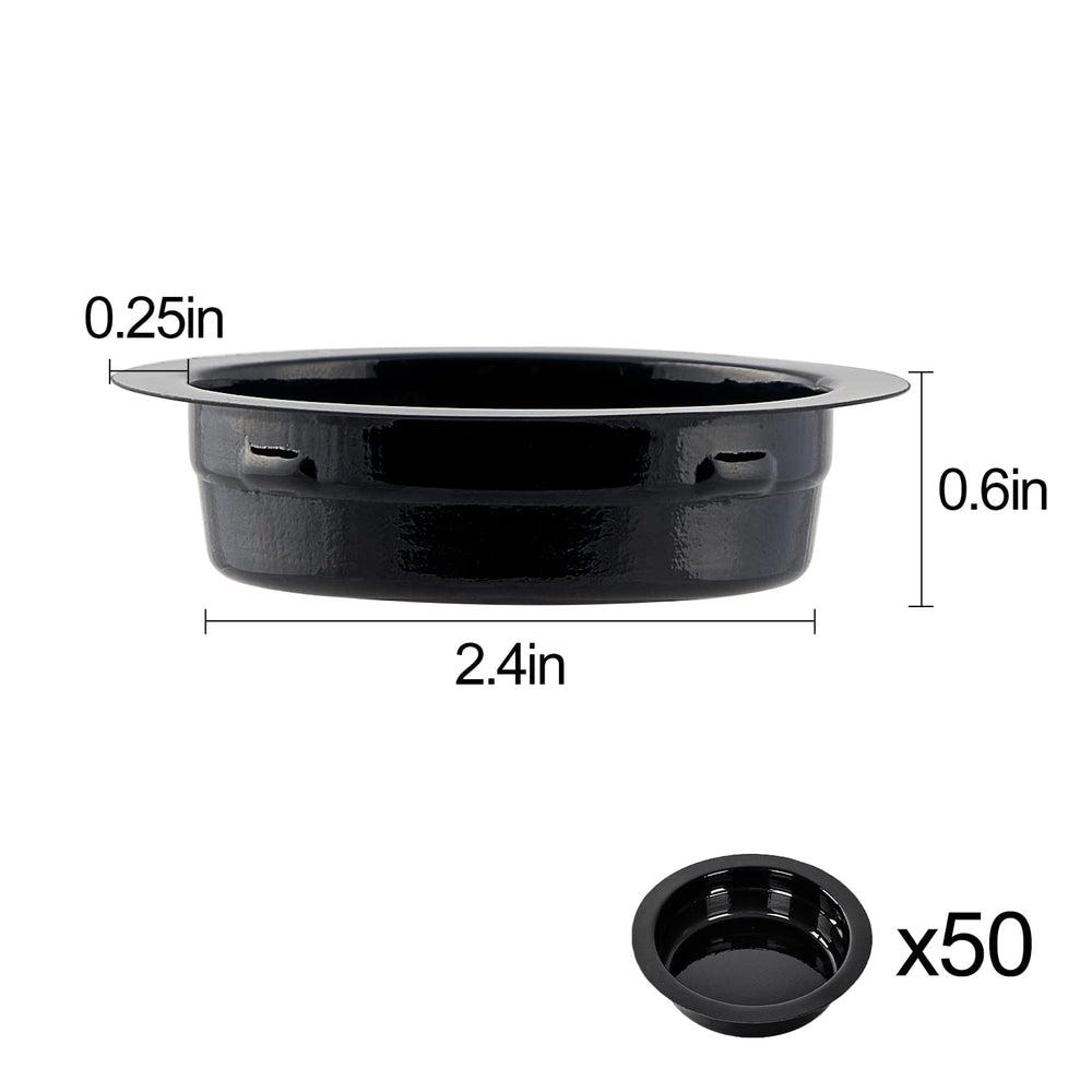 WACOOL acrylic feeding cups close-up, 6-pack for organized feeding.