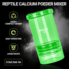 WACOOL TERRA cricket calcium mixer-contents demonstrates powder-coated crickets for calcium intake.