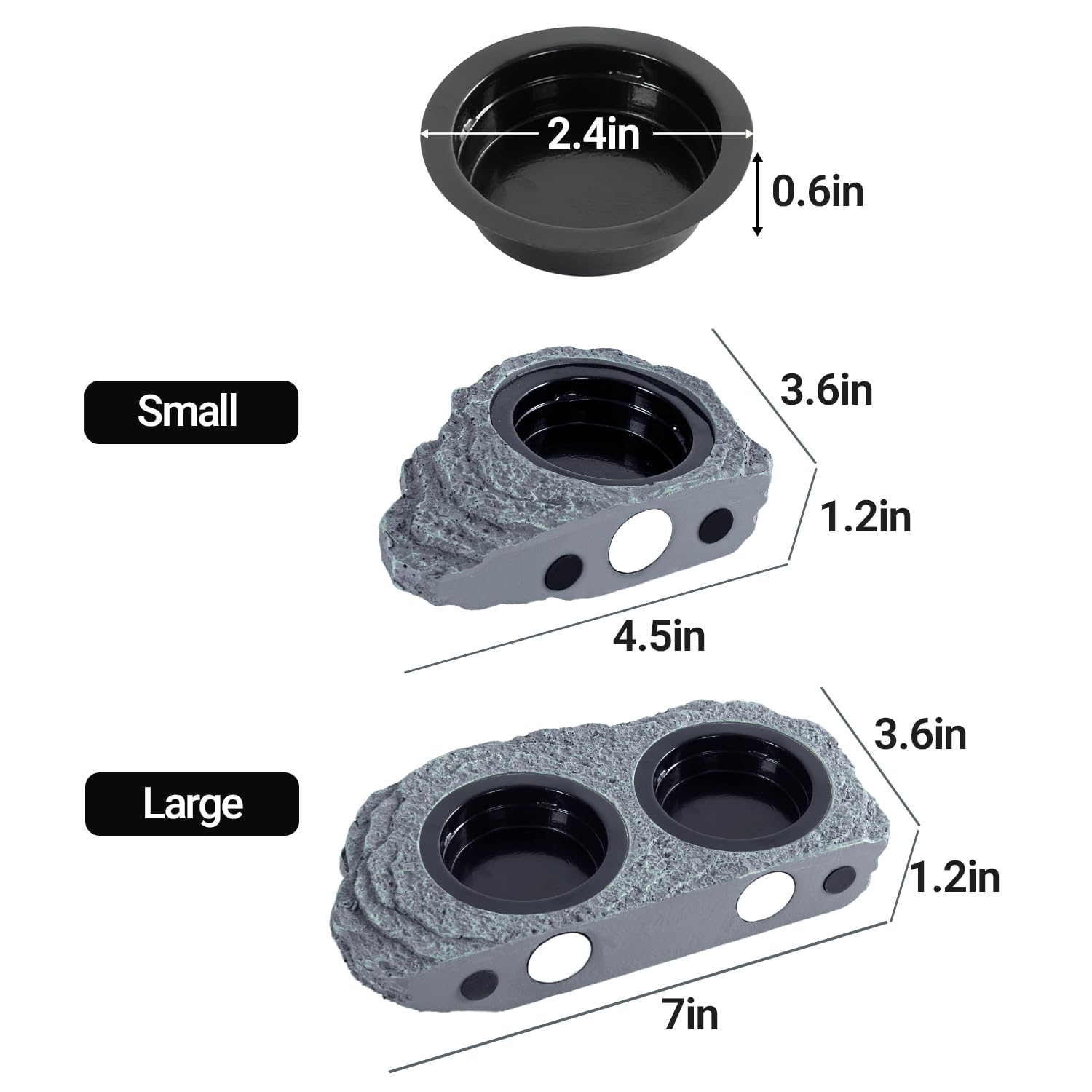 Wacool Terra Reptile Feeding Magnets secure mounting in tanks