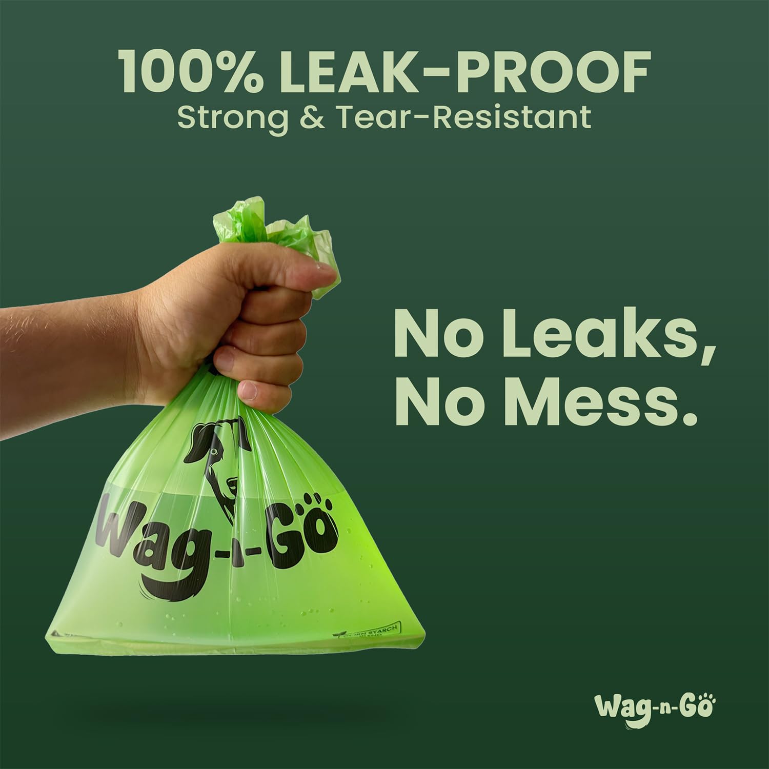WAG-N-GO unscented poop bags fragrance-free for sensitive noses