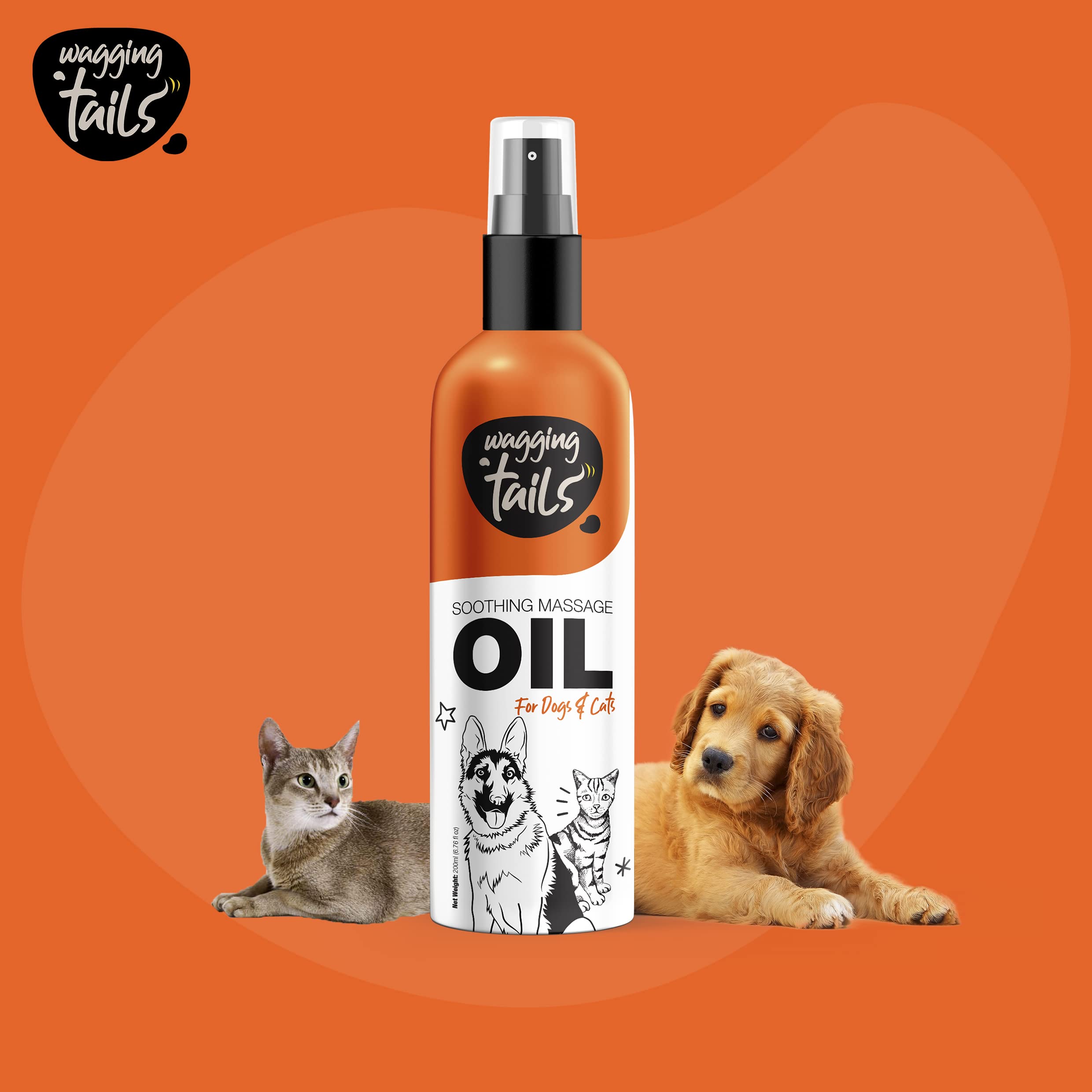 Wagging Tails Soothing Oil massaged into dry skin provides relief.
