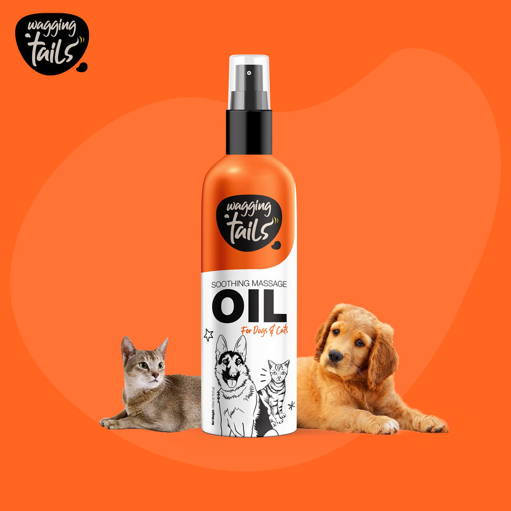 Wagging Tails Soothing Oil massaged into dry skin provides relief.