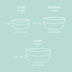Waggo Dipper bowl side profile, heavyweight design keeps bowls stable during feeding