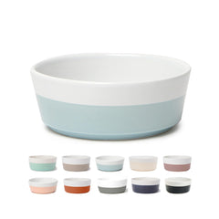 Waggo Dipper bowl top view, durable ceramic for easy cleaning after meals