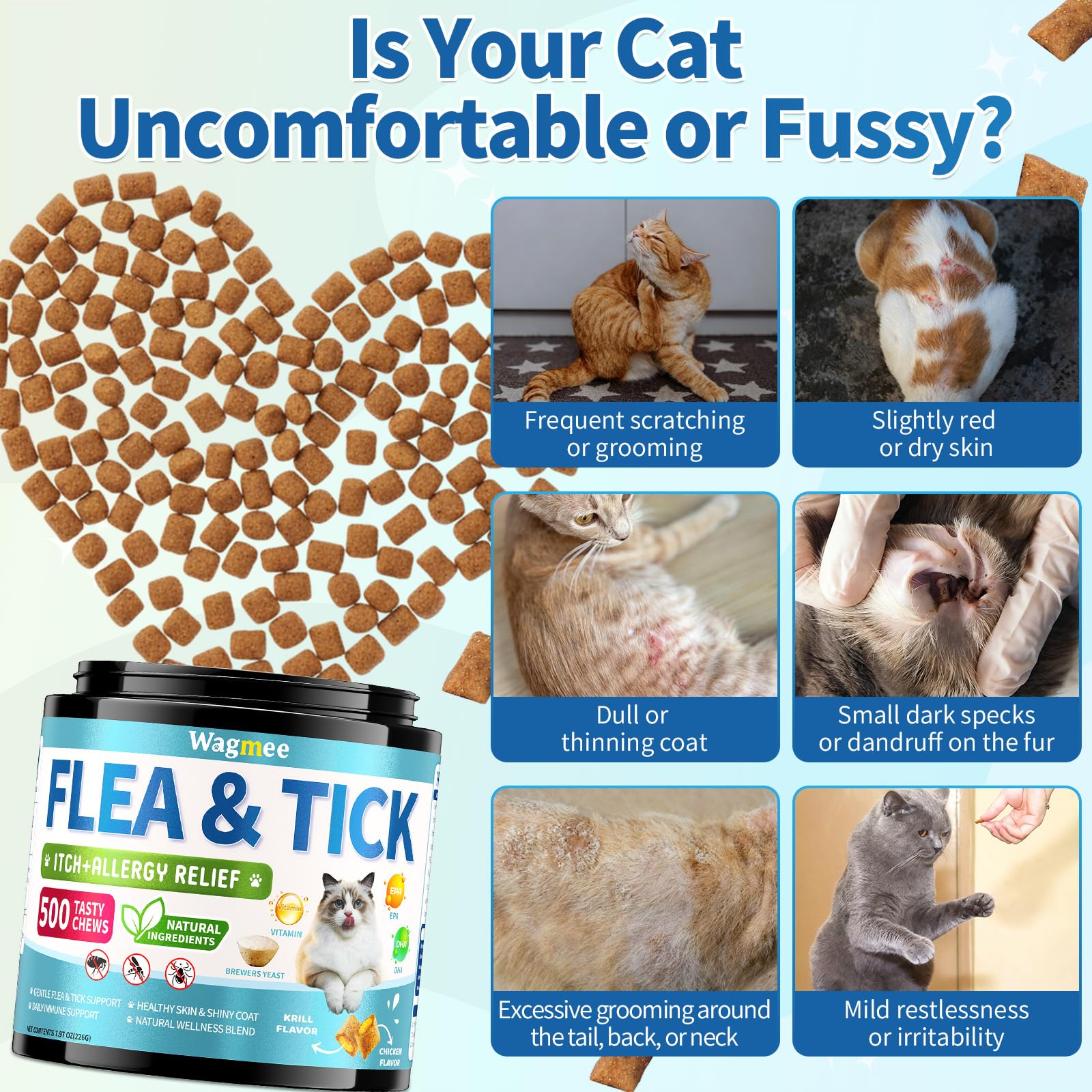 Wagmee All-Life-Stage formula suitable for kittens to seniors.