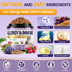 Wagmee Cat Allergy Relief creamy center texture helps picky eaters accept supplements.