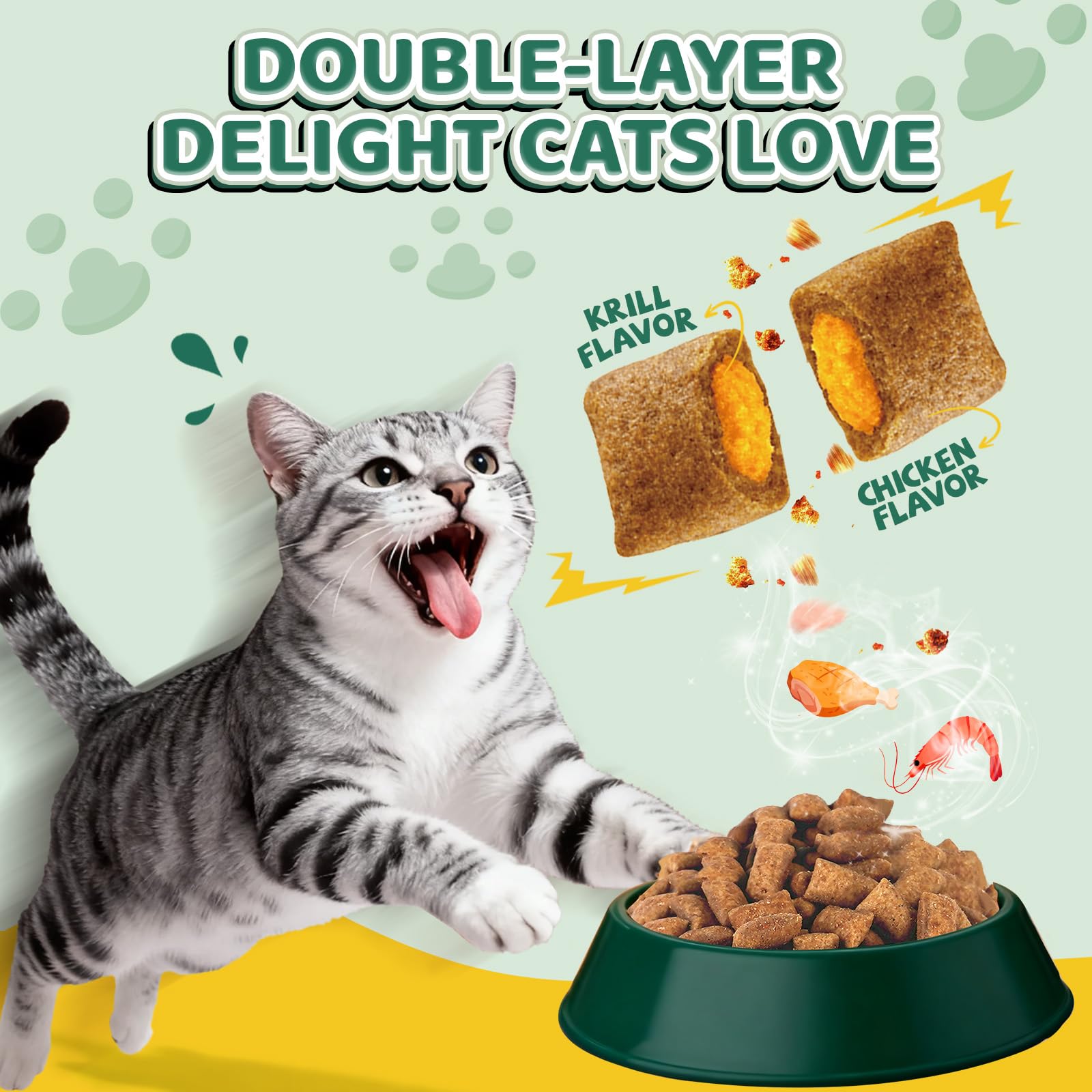 Wagmee cat chews krill core reveals tasty, palatable chew.