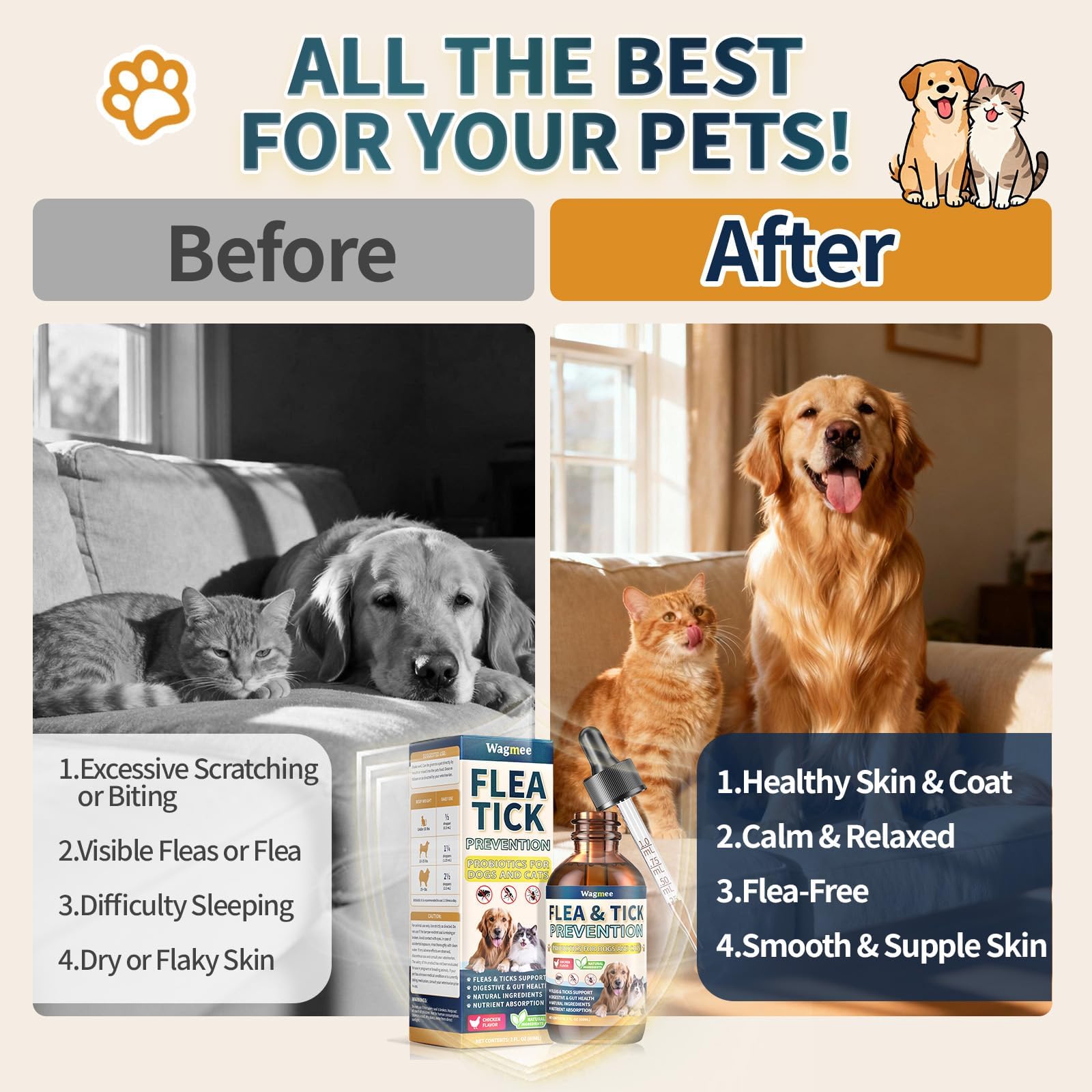 Wagmee droppers with weight-based dosage markings for administration.