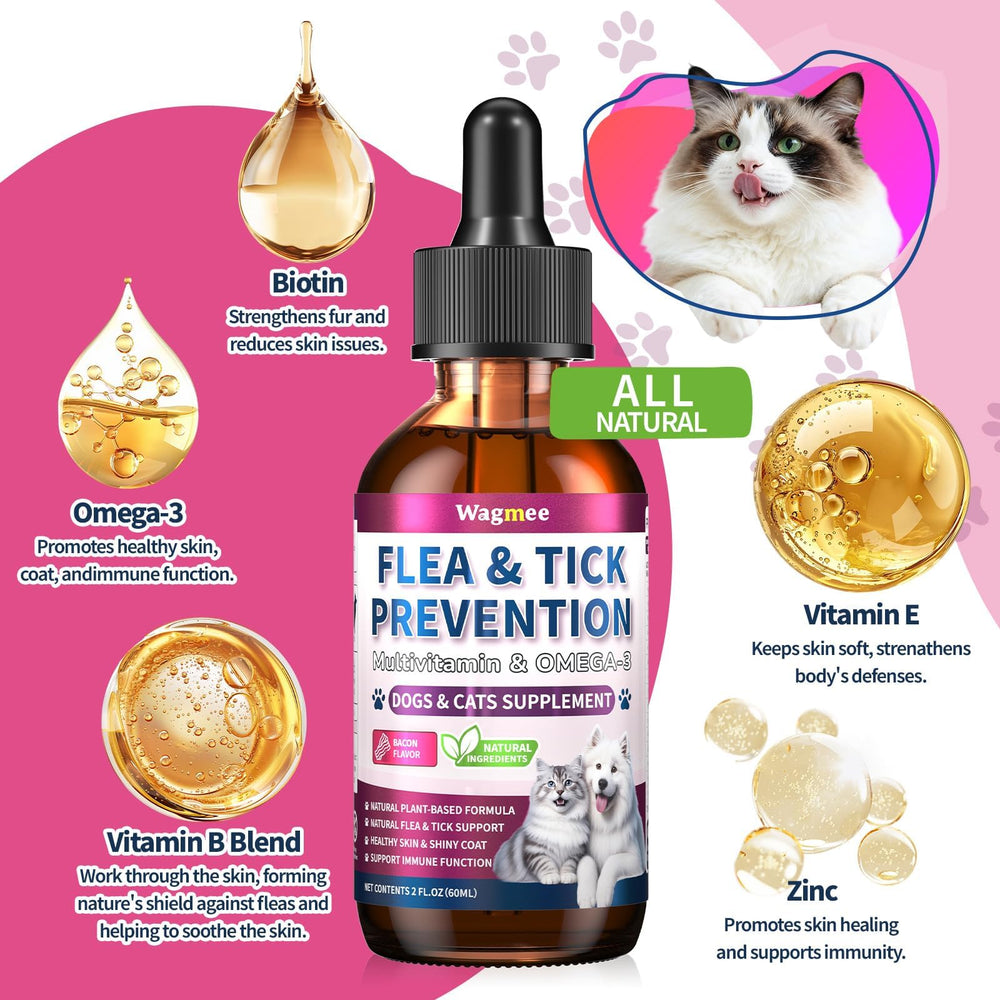 Wagmee illustration showing healthy skin and shiny coat for pets.