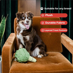 Wagorific Artichoke Snuffle Toy demonstrating multi-level play for mental engagement