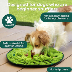 Wagorific Snuffle Mat Avocado Pal washable tag shows easy cleanup.