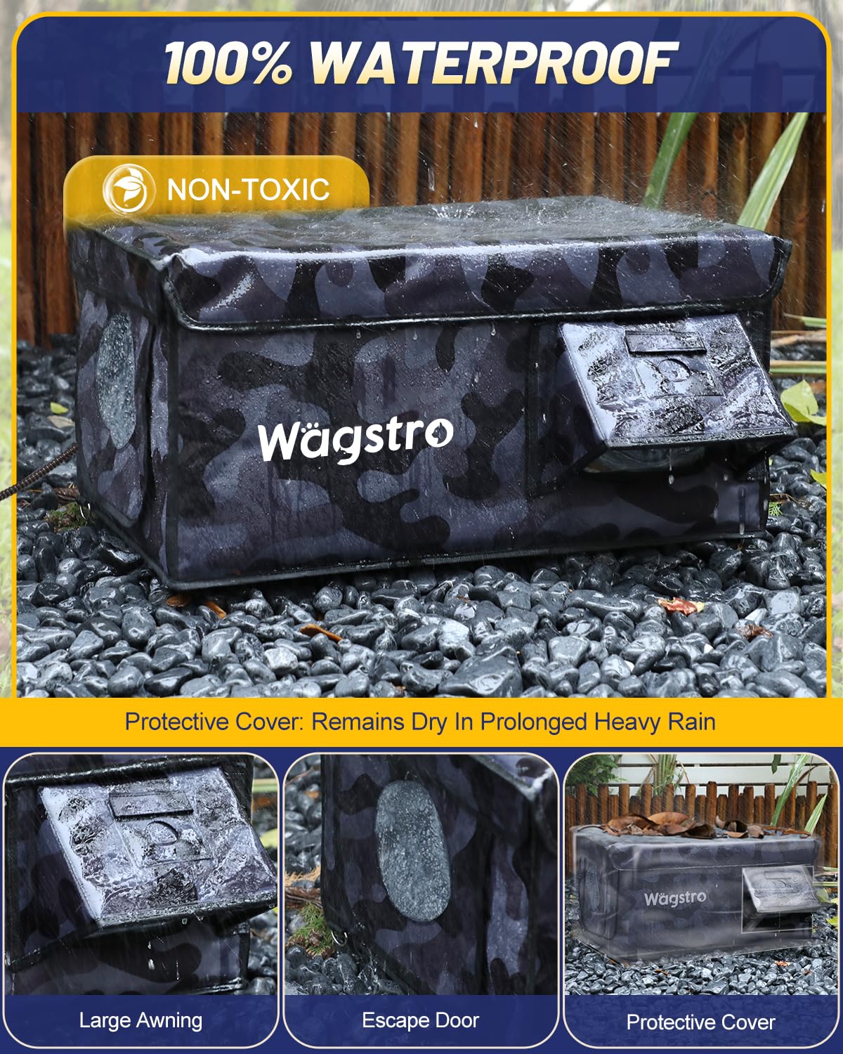 Wagstro escape door monitoring—watch indoor/outdoor cats with optional cameras
