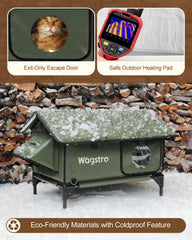 Wagstro heated shelter dining area on top for warm meals