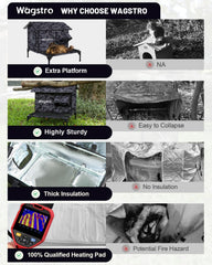 Wagstro waterproof insulated outdoor cat shelter—reliable protection in wet weather.