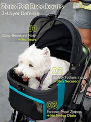 WagvyGo carrier interior waterproof lining keeps paws dry and clean