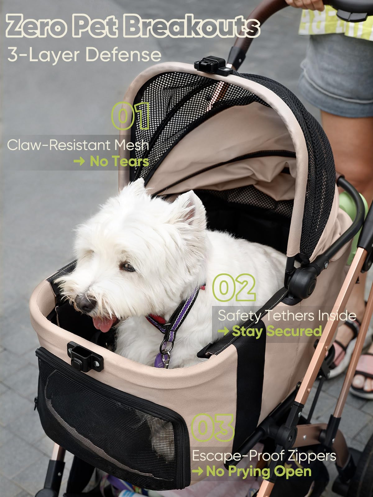 WagvyGo waterproof interior and removable liner for easy cleaning after adventures