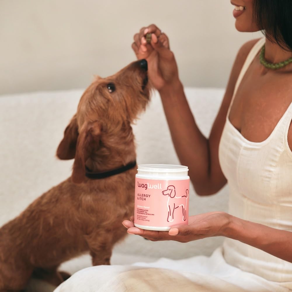 WagWell bone shaped treats demonstrate easy dosing for daily use