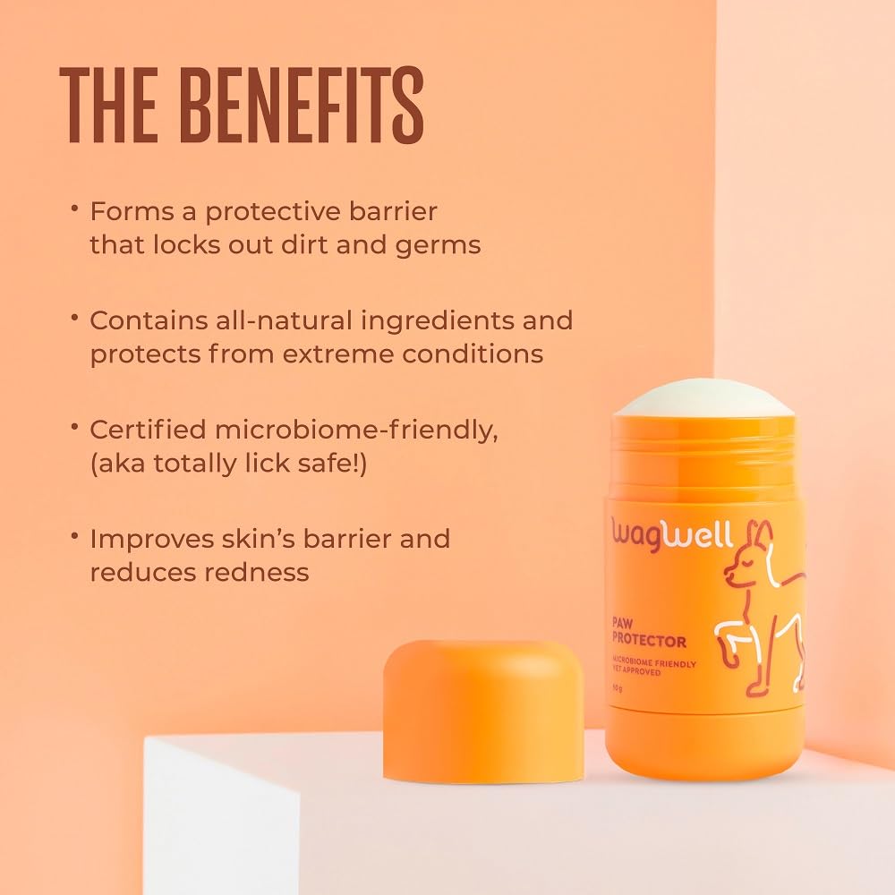 WagWell Paw Protector vet-approved icon communicates microbiome-friendly, lick-safe formula