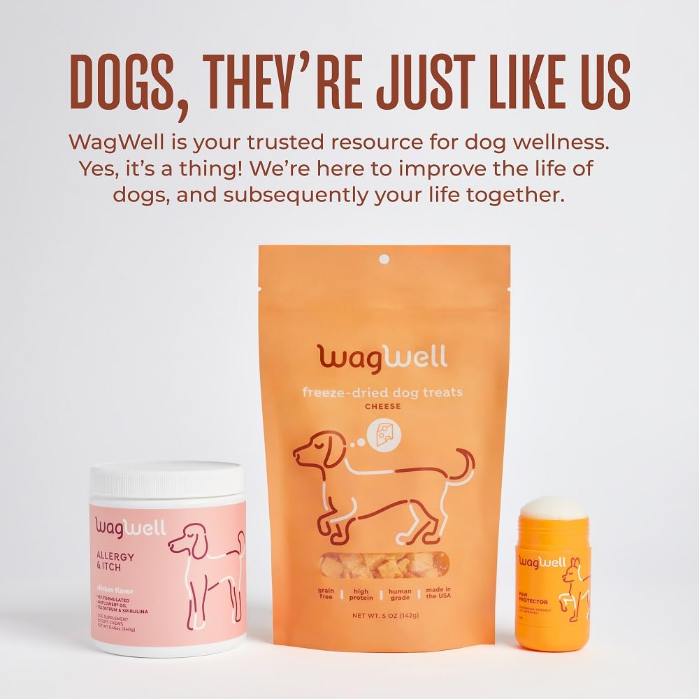 WagWell Paw Protector packaging box with natural ingredient labels