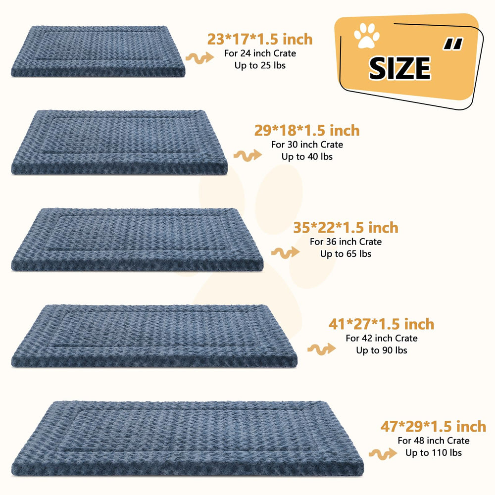 WagWonders dog bed mat displayed with measurements 41x27 inches for large dogs