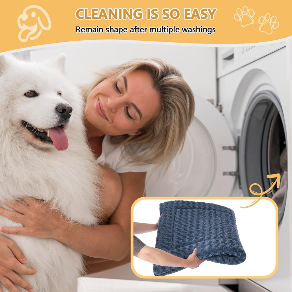 WagWonders dog bed mat in crate and car setups for travel comfort