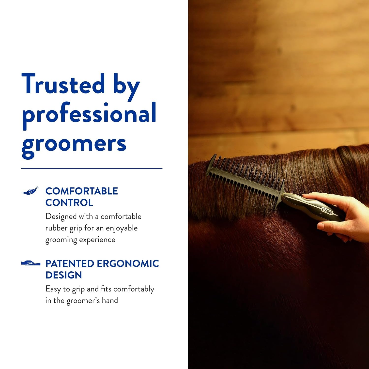 WAHL animal grooming tool made from durable gentle plastic