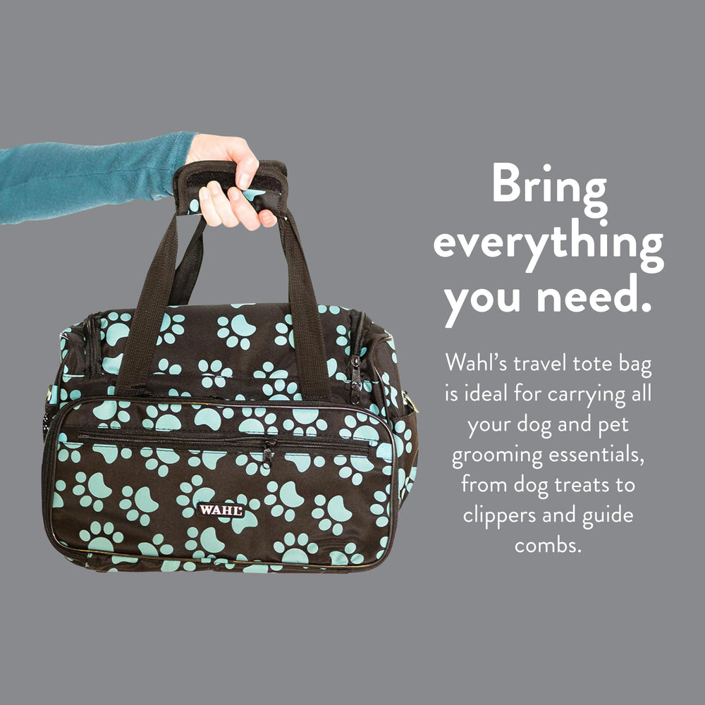 WAHL Animal Travel Tote exterior pockets keep brushes and shears within reach