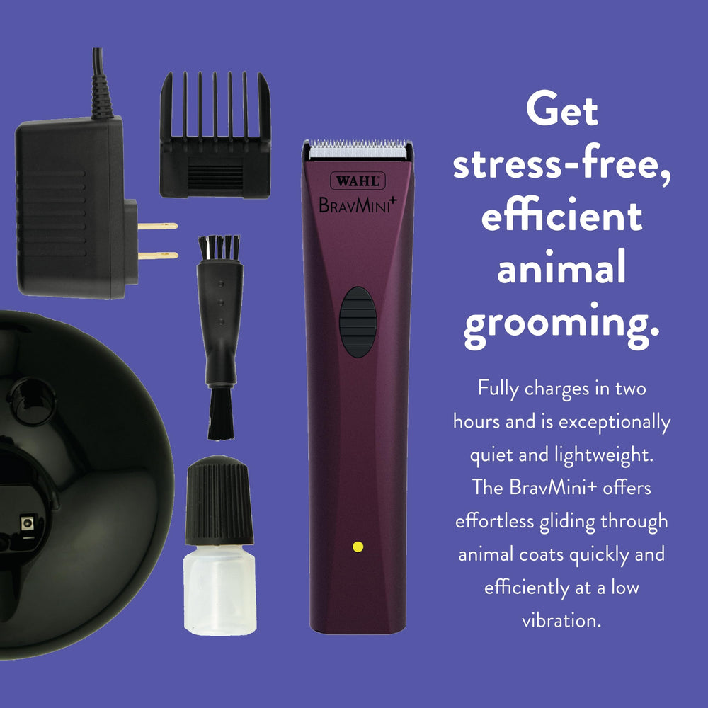 Wahl BravMini+ NiMH battery and charging stand for easy reuse