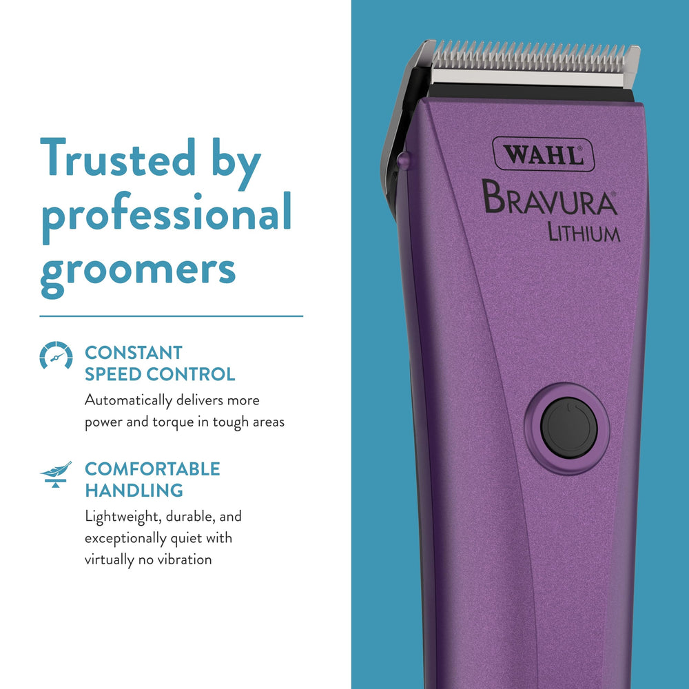 Wahl Bravura blade oil promotes smooth blade maintenance