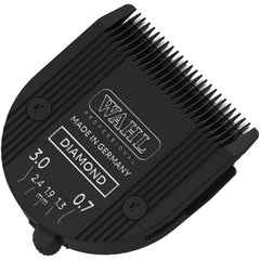 WAHL 5-in-1 Diamond Blade close-up shows DLC coating for durability.