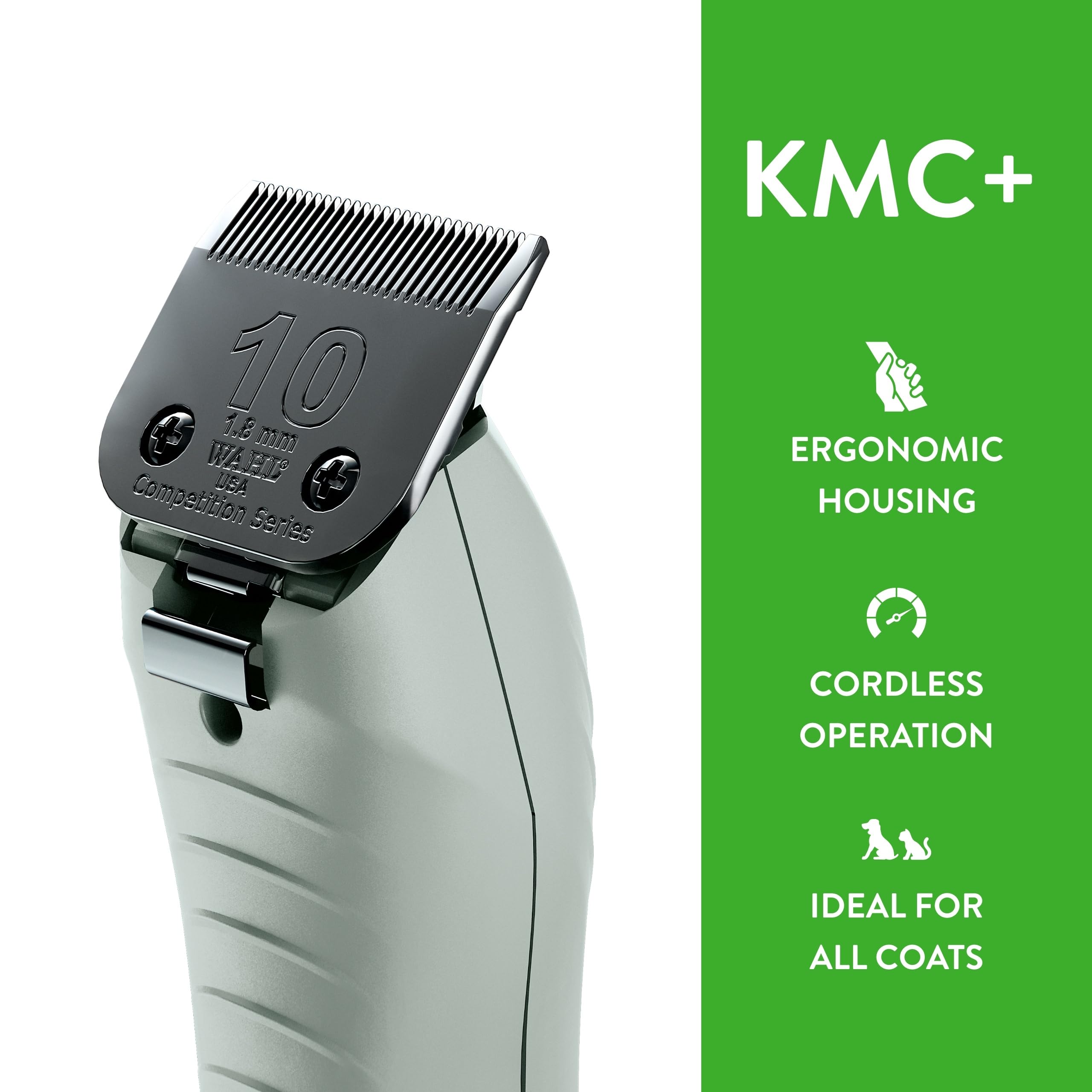 Wahl KMC+ sage ergonomic housing enhances comfortable grooming sessions