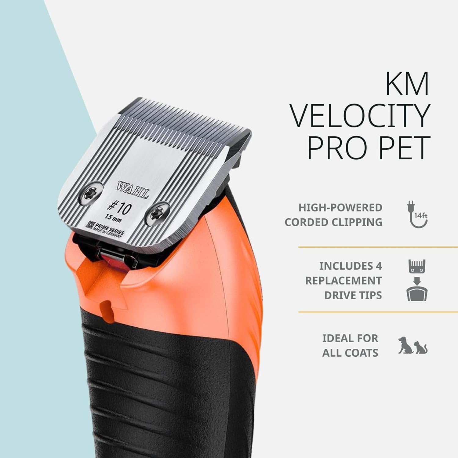 Wahl Pro Animal KM Velocity cat trimming for precise small-area grooming