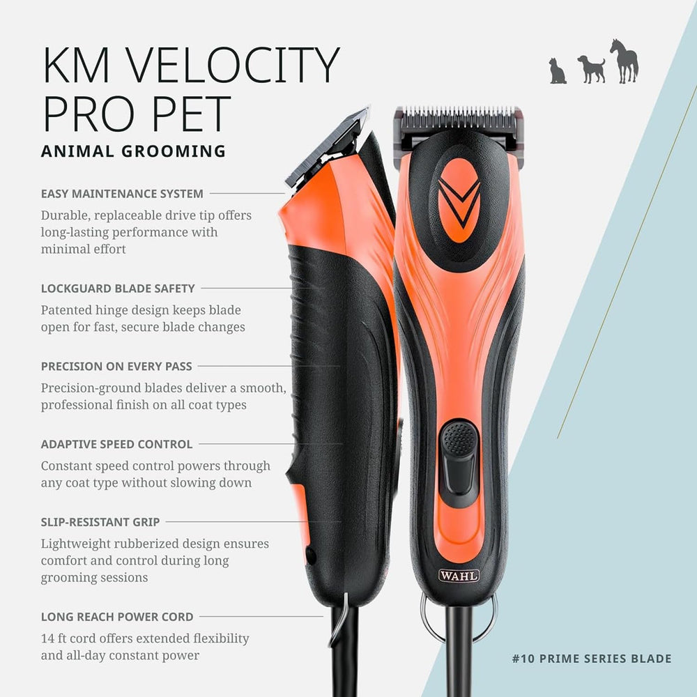 Wahl Pro Animal KM Velocity detachable blades enabling fast blade changes