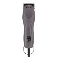 Wahl Pro Animal KM10+ clipper front purple, delivers quiet, professional grooming.
