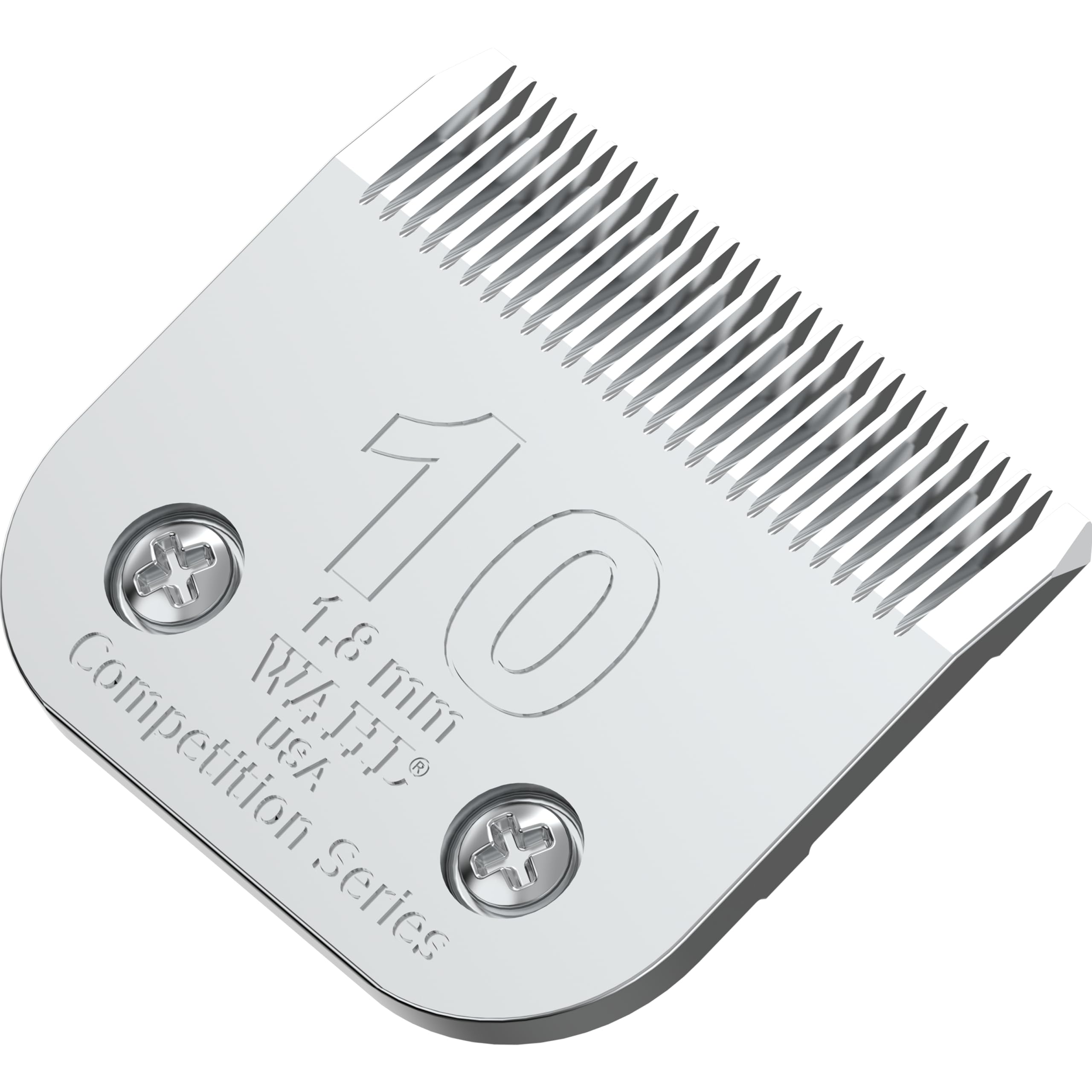 Wahl 2358-100 blade closeup showing chrome rust-protection finish