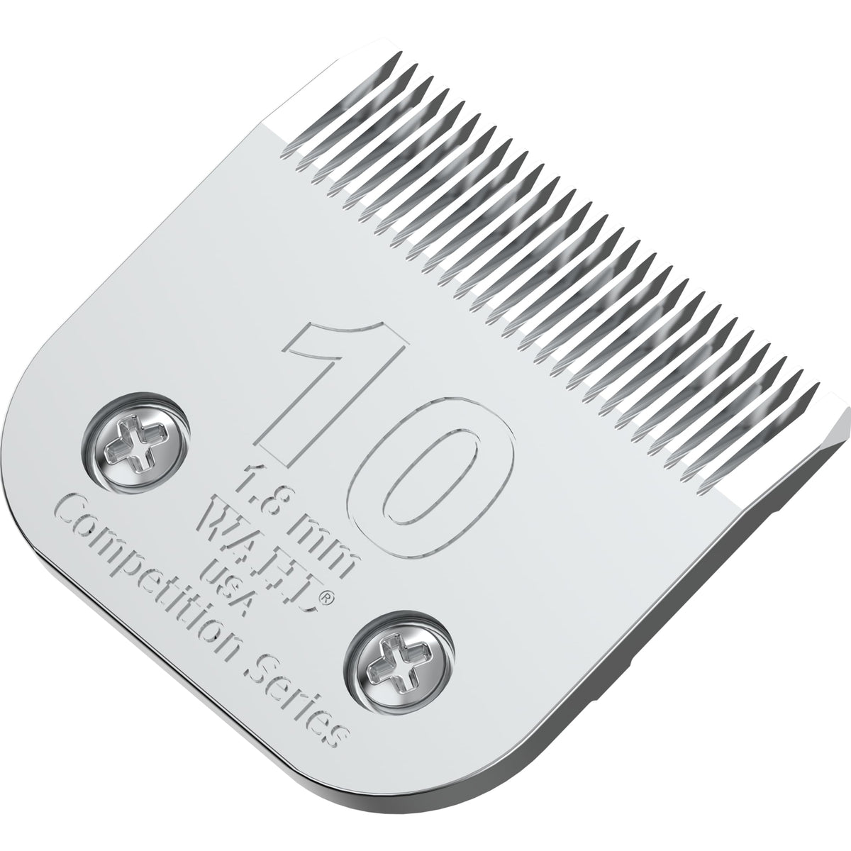 Wahl 2358-100 blade closeup showing chrome rust-protection finish