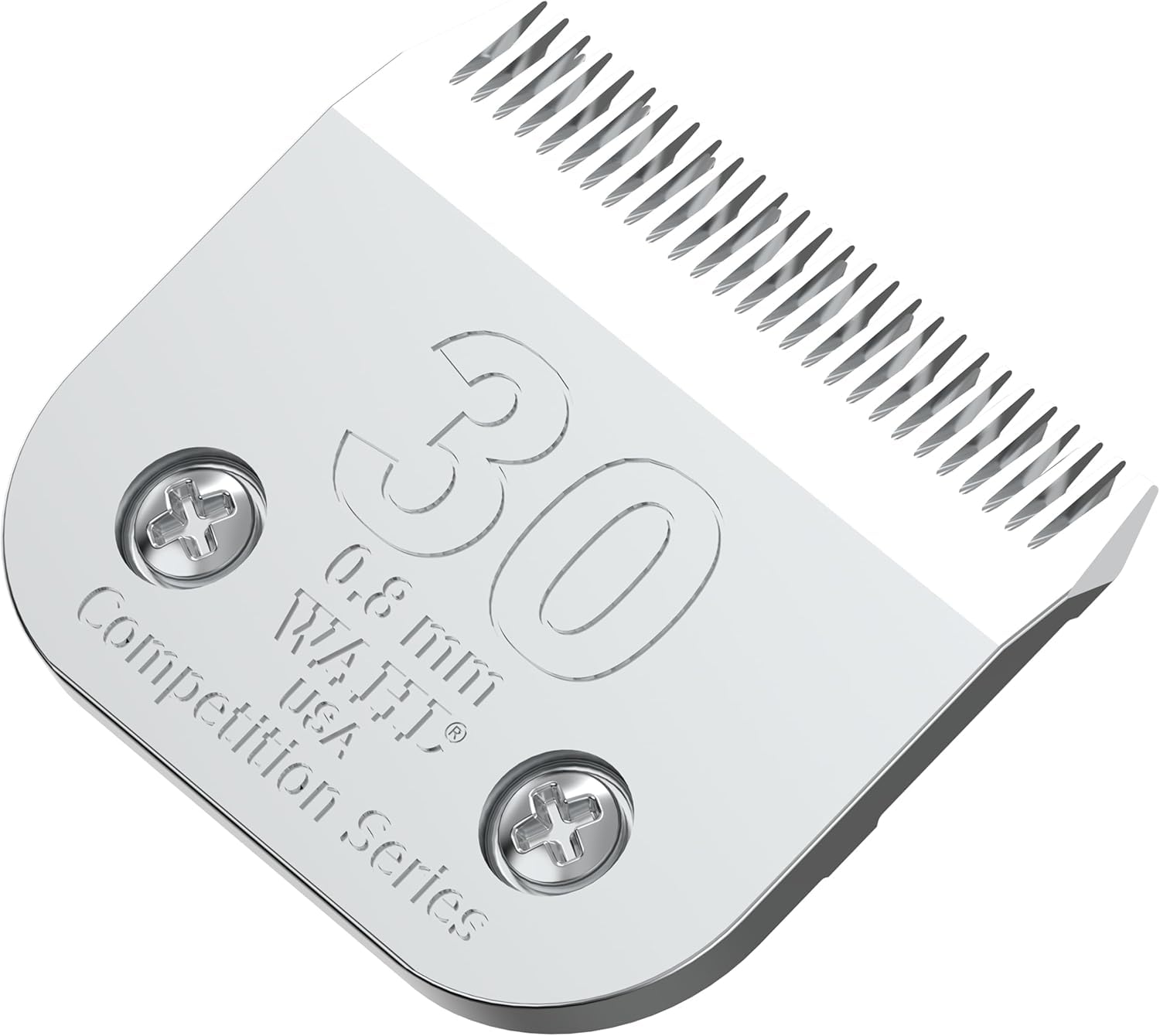 Wahl Professional Animal 30 fine blade closeup for precise 0.8mm trims.