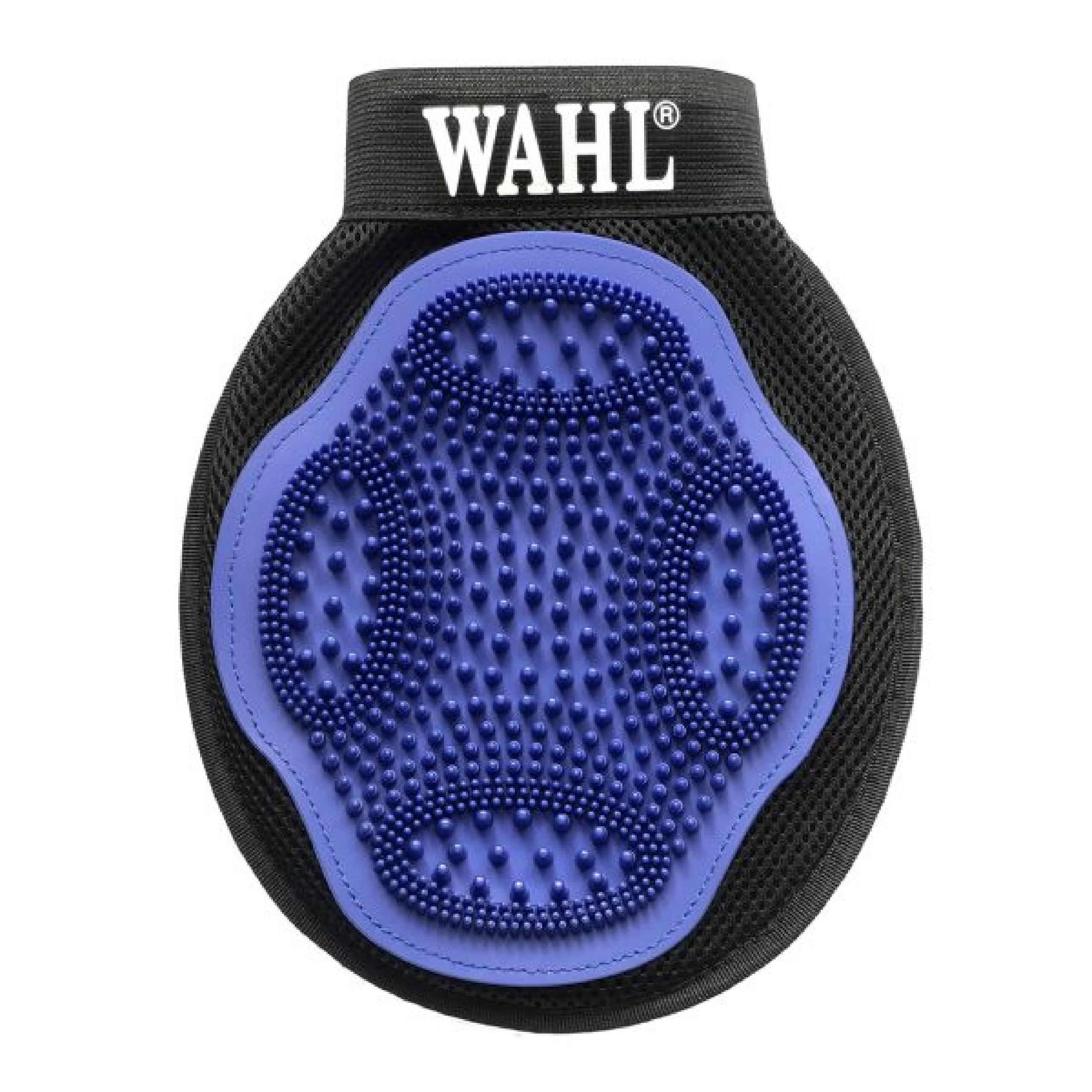 WAHL grooming mitt with secure hand strap for steady grooming.