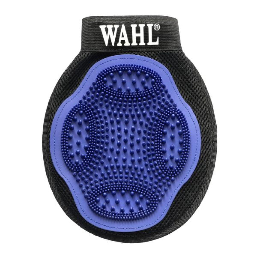 WAHL grooming mitt with secure hand strap for steady grooming.