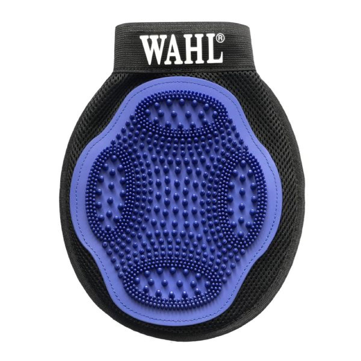 WAHL grooming mitt with secure hand strap for steady grooming.