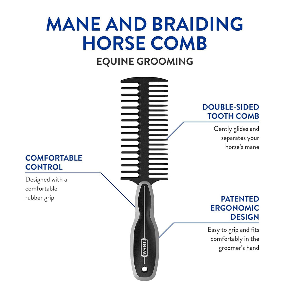 WAHL professional mane detangling tool aids easy braiding