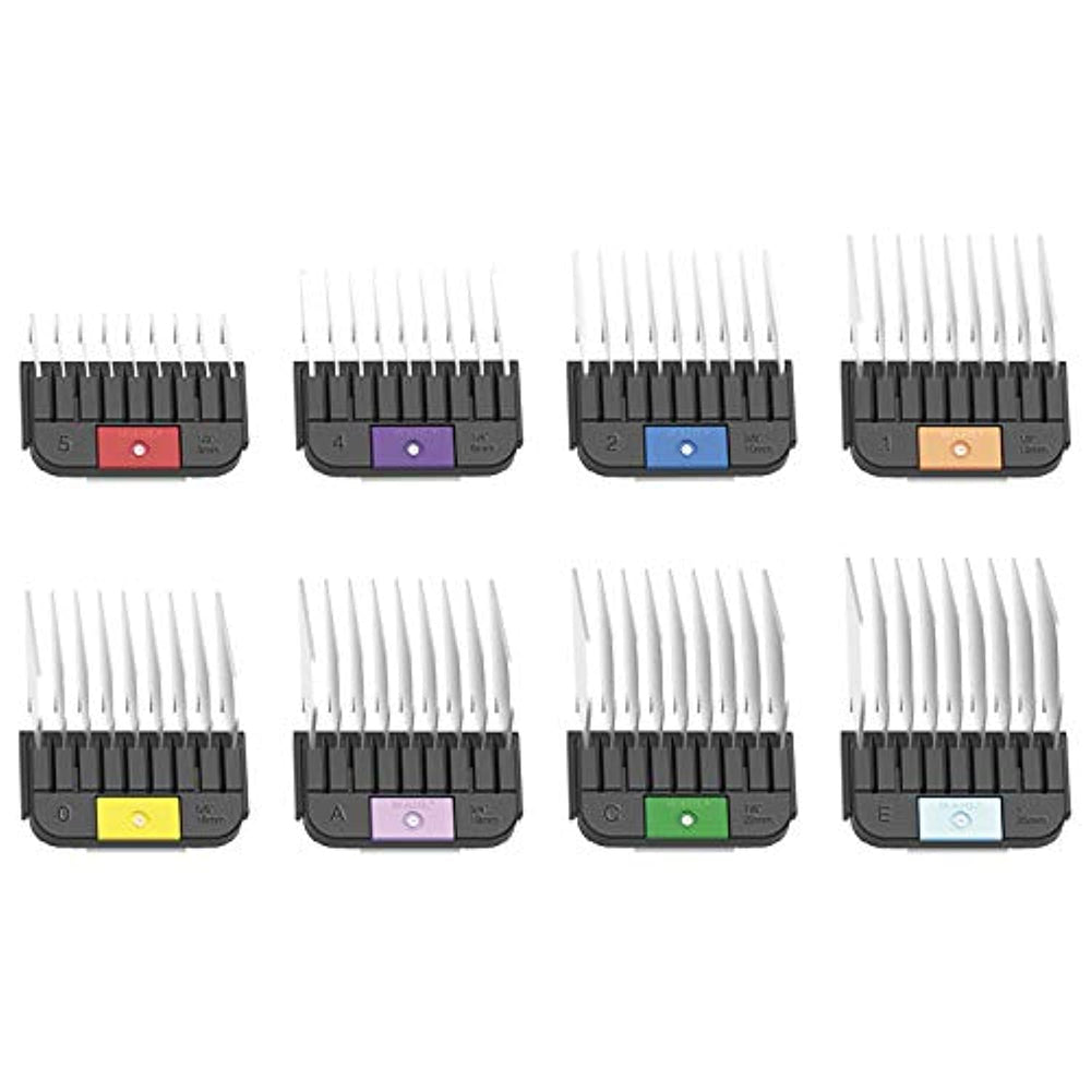 Wahl Professional Animal stainless steel attachment combs for smooth at-home grooming.