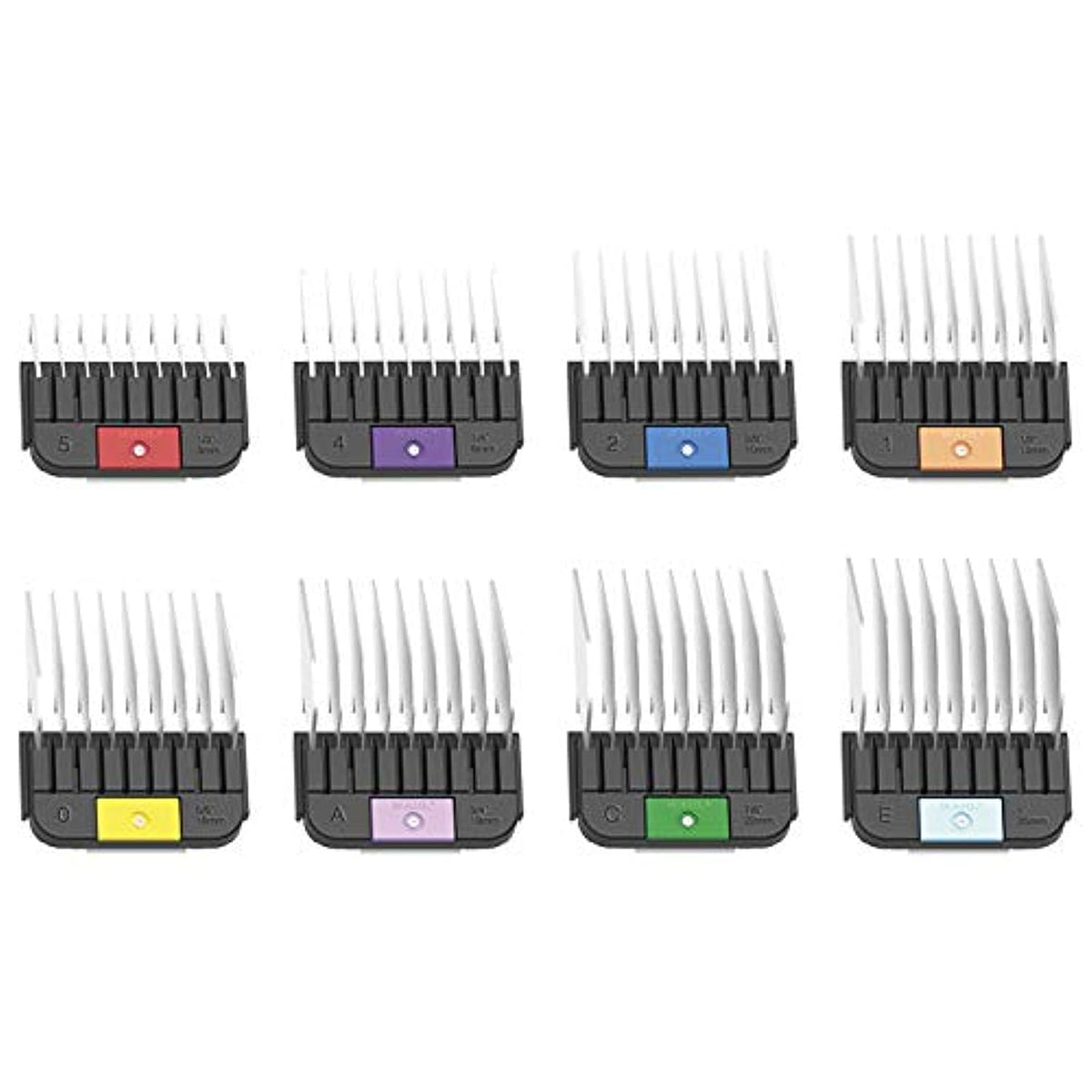 Wahl Professional Animal stainless steel attachment combs for smooth at-home grooming.