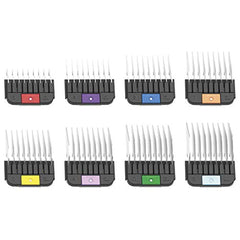 Wahl Professional Animal stainless steel attachment combs for smooth at-home grooming.